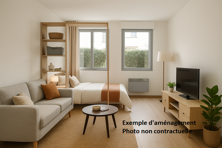 Mairie de Montreuil - Grand studio dans résidence récente et