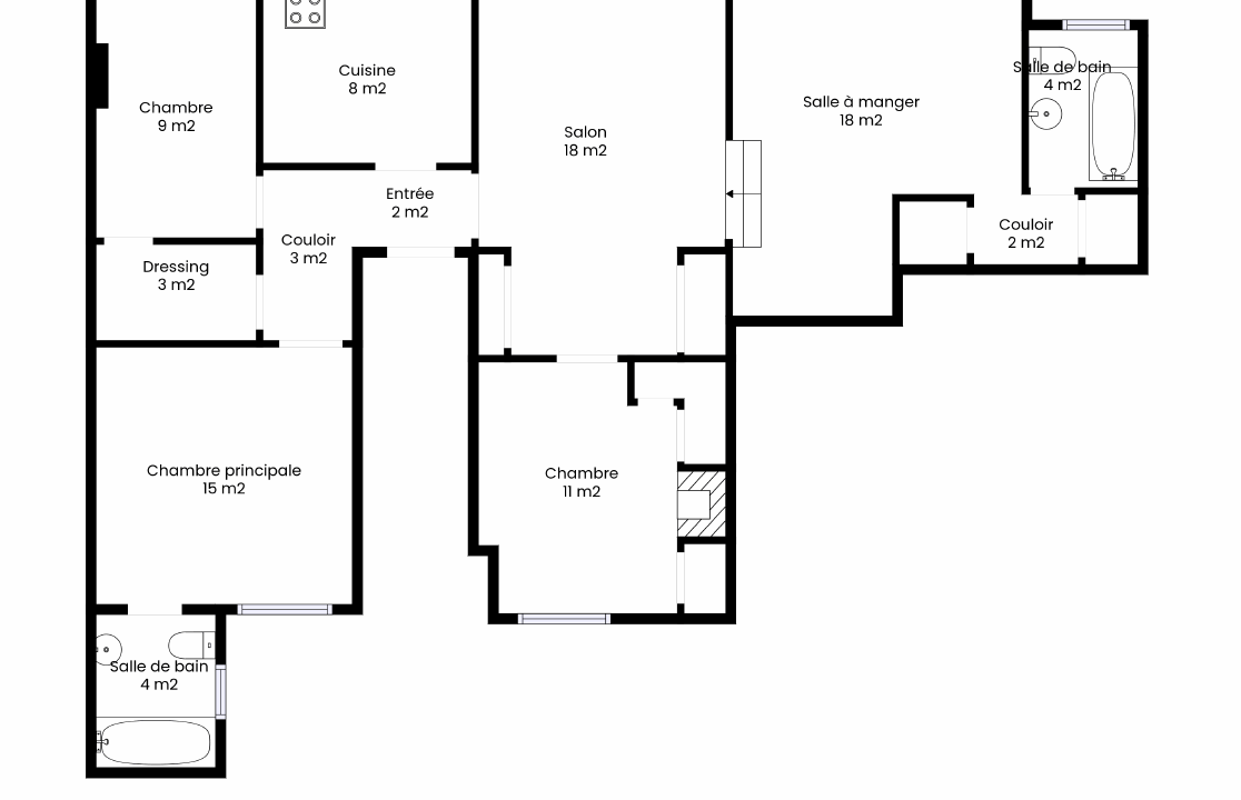 Bas Montreuil   Limite Vincennes | 5 pièces lumineux et au c
