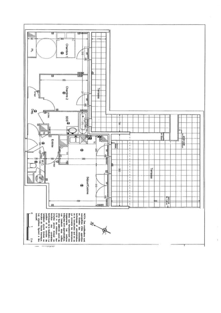 3PIECES de 60,30 / TERRASSE 43 M2 + Balcons 10m2  /CHOISY LE