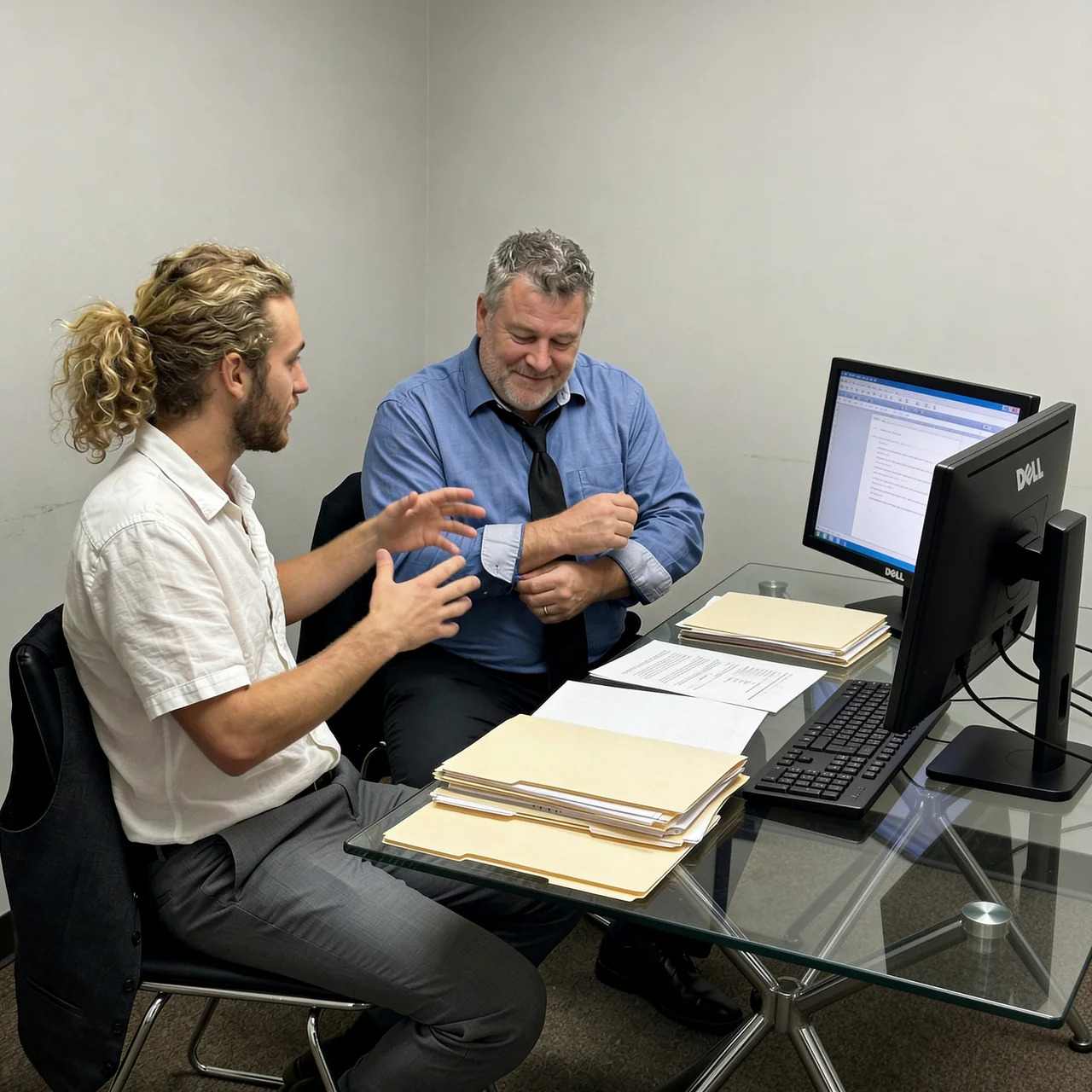 Consultant DV Immobilier lors d'une estimation