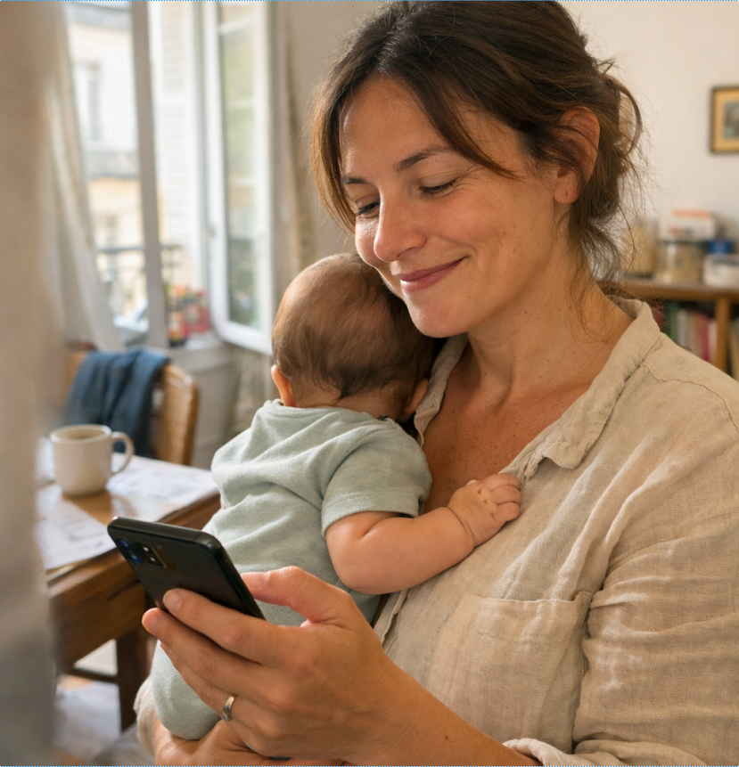 Gestion locative — maman et bébé